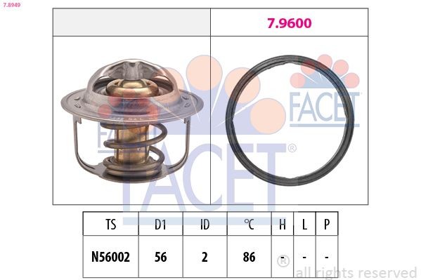 Subaru XV Engine thermostat FACET 7.8949 cheap