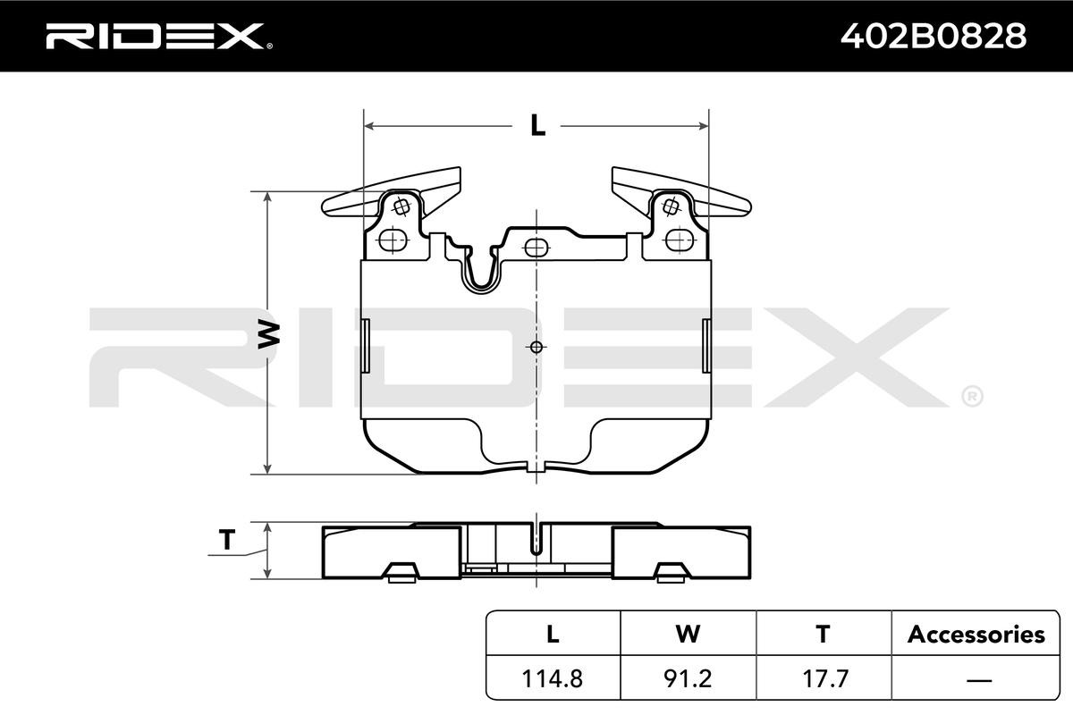 RIDEX Brake pad kit 402B0828