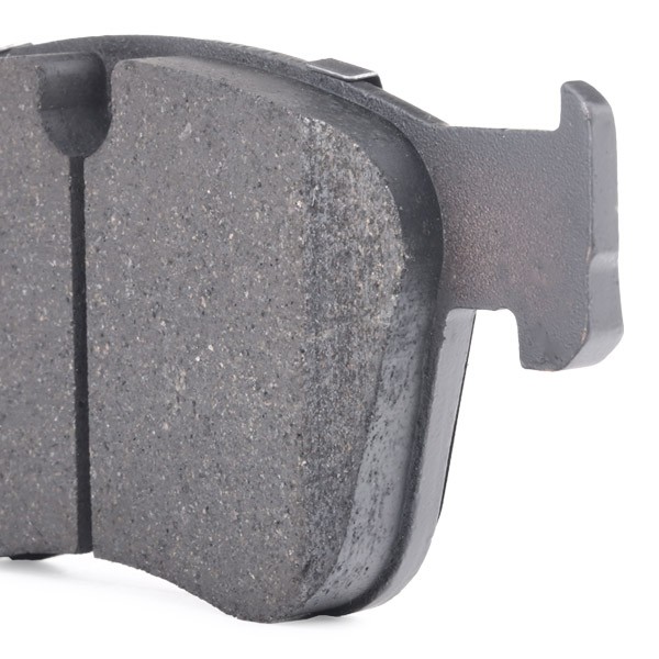 402B0946 Set of brake pads 402B0946 RIDEX Front Axle, Low-Metallic, prepared for wear indicator, excl. wear warning contact, with piston clip