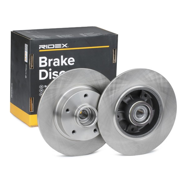 RIDEX 82B0993 Brake disc Rear Axle, 260,0x8mm, 5x114,3, solid, Uncoated