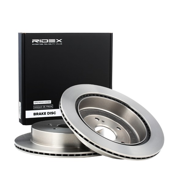RIDEX 82B0557 Brake disc Rear Axle, 308x16mm, 05/08x114,3, internally vented, Uncoated