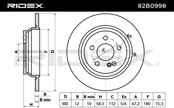 82B0998 Brake disc RIDEX 82B0998 review and test