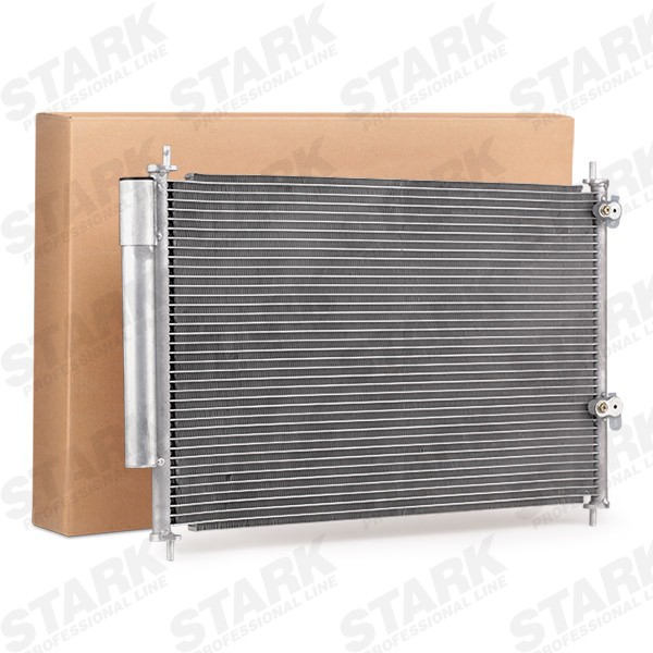 STARK SKCD-0110201 Air conditioning condenser with dryer, 627 x 366 x 16 mm, 15,50mm, 10,10mm, Aluminium