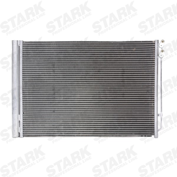 STARK SKCD-0110378 Air conditioning condenser with dryer, 15,3mm, 13,7mm, Aluminium, R 134a, 465mm