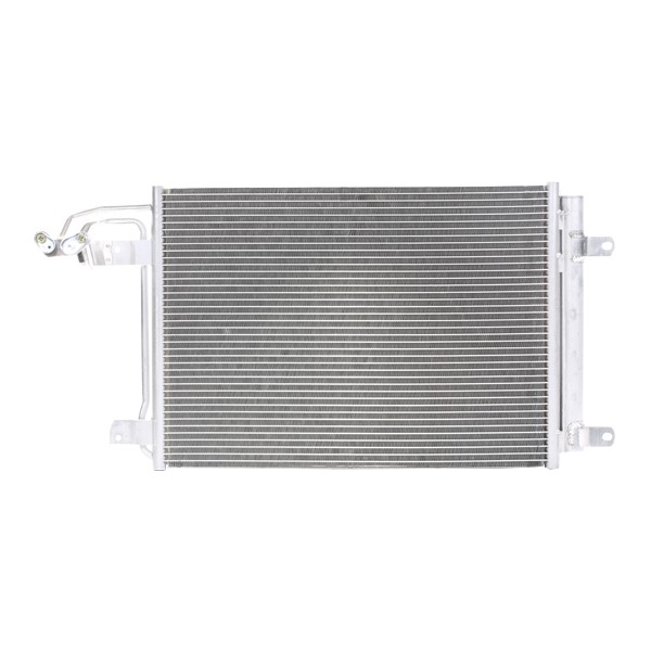 RIDEX 448C0010 Air conditioning condenser with dryer, 15,4mm, 13,8mm, Aluminium, R 134a, 388mm, 550mm