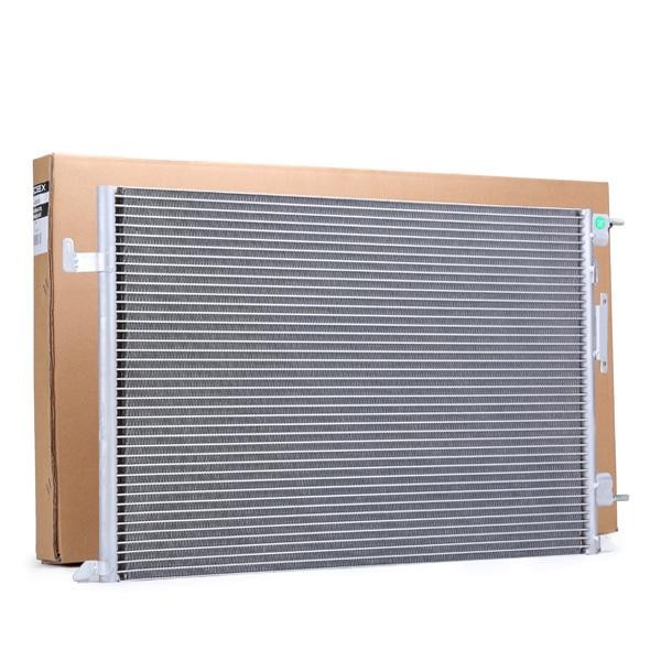 RIDEX 448C0017 Air conditioning condenser without dryer, 11,8mm, 8,6mm, Aluminium, R 134a, 410mm