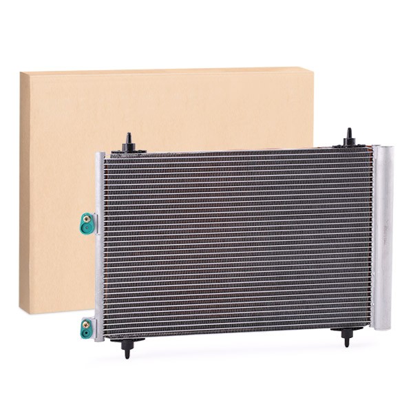 RIDEX 448C0023 Air conditioning condenser with dryer, 14,4mm, 11mm, Aluminium, R 134a, 362mm