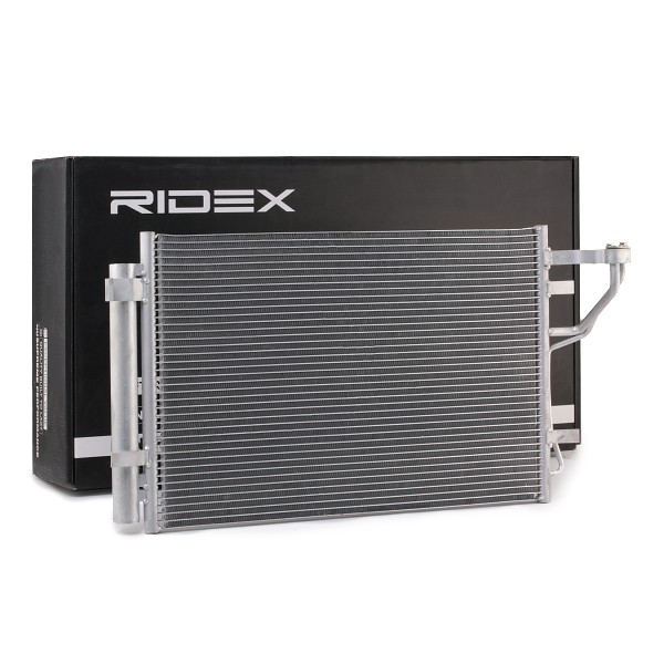 RIDEX 448C0059 Air conditioning condenser with dryer, 610 x 390 x 16 mm, Aluminium