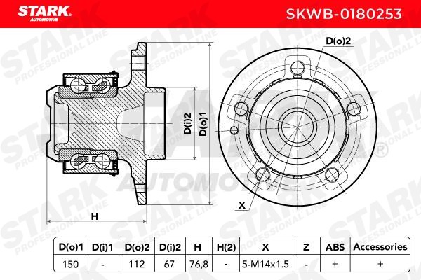 OEM-quality STARK SKWB-0180253 Wheel bearing & wheel bearing kit