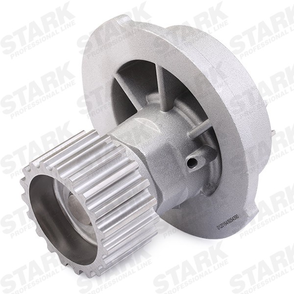STARK SKWP-0520178 Water pump Number of Teeth: 19, Cast Aluminium, with water pump seal ring, Metal impeller, Belt Pulley Ø: 56 mm, for timing belt drive