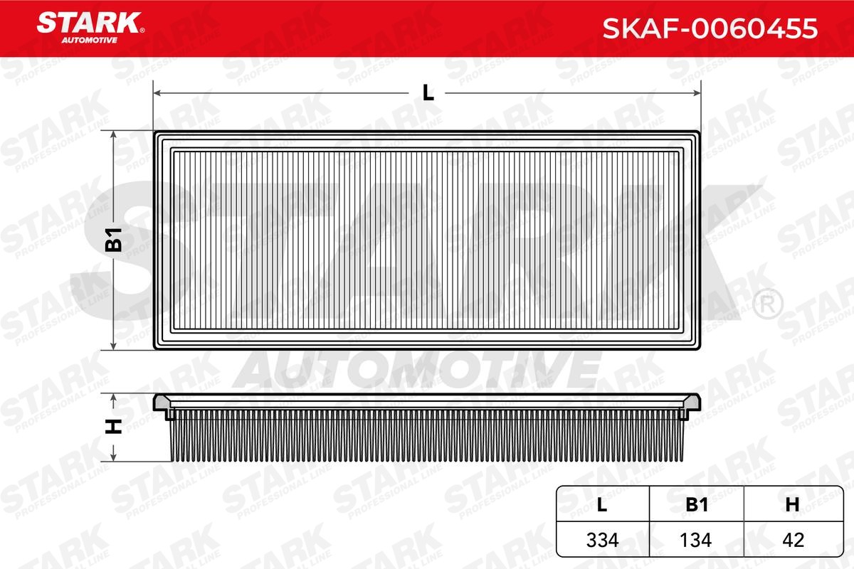 SKAF0060455 Engine air filter STARK SKAF-0060455 review and test