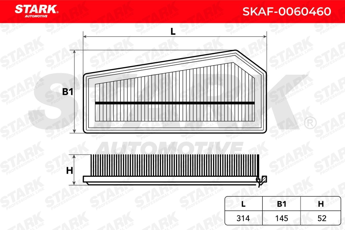 SKAF0060460 Engine air filter STARK SKAF-0060460 review and test