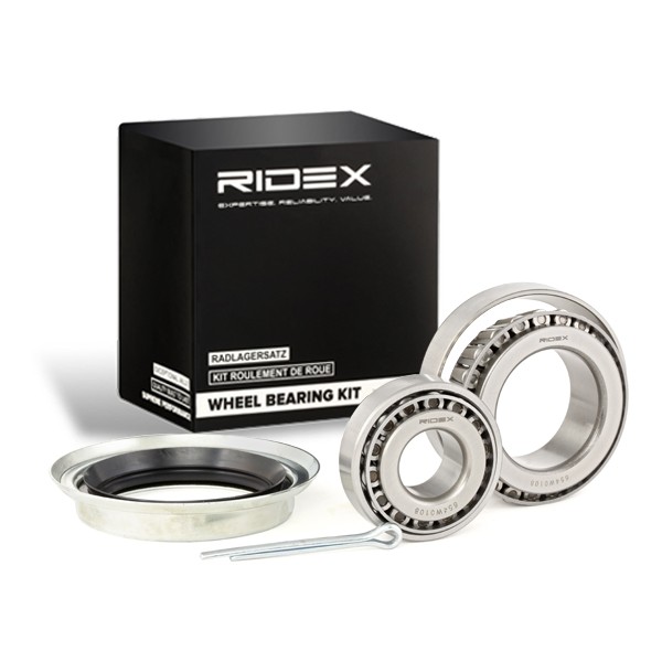 RIDEX 654W0108 Wheel bearing kit Front axle both sides, Photo corresponds to scope of supply, 62,00, 45,237 mm