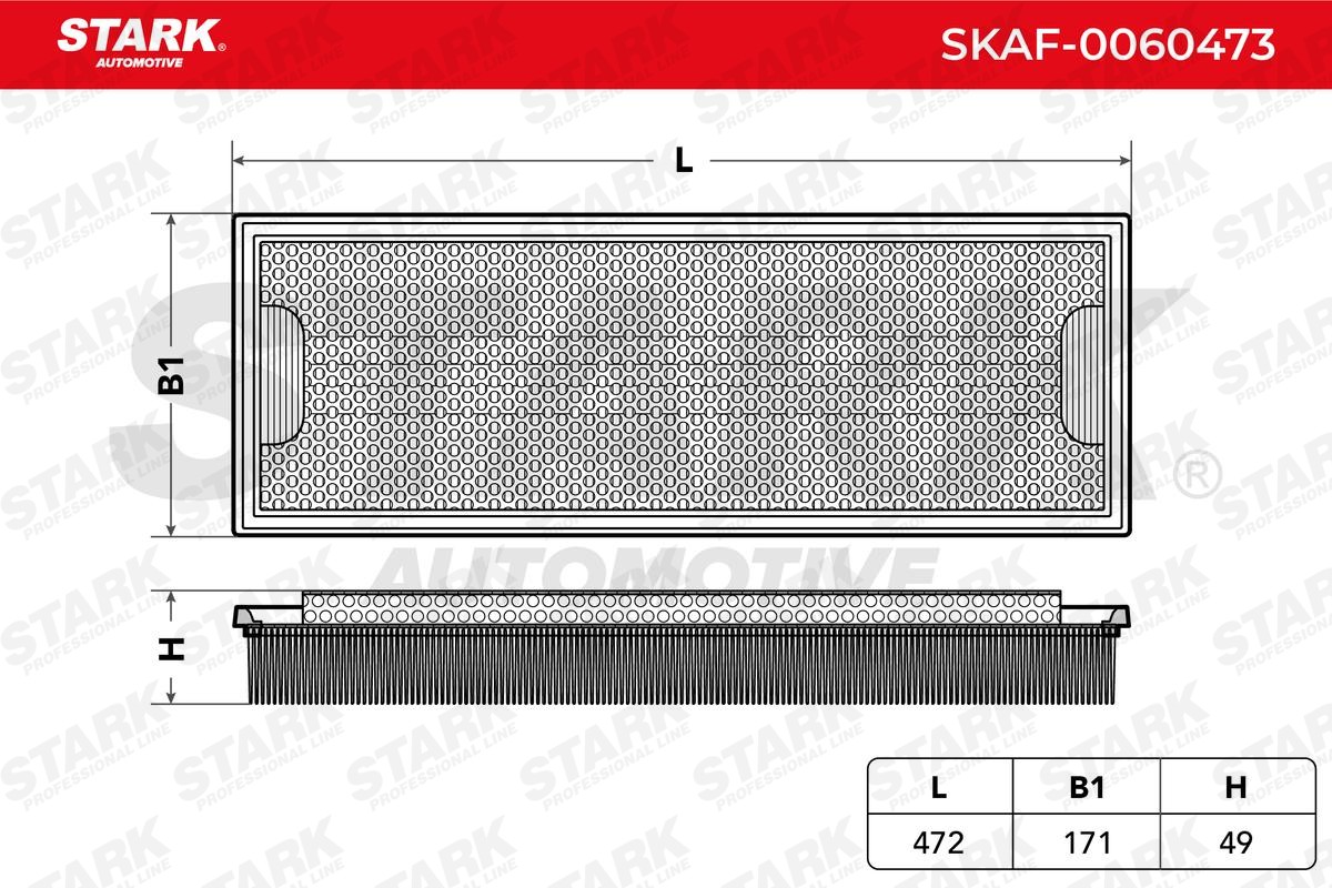 SKAF0060473 Engine air filter STARK SKAF-0060473 review and test