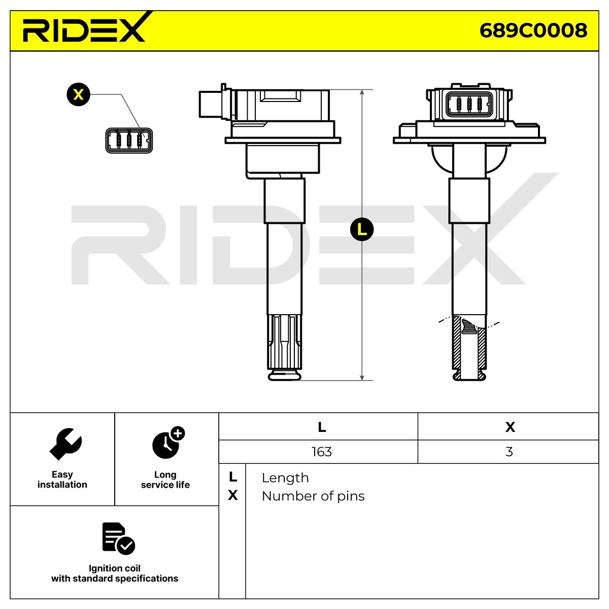 689C0008 Ignition coils RIDEX 689C0008 review and test