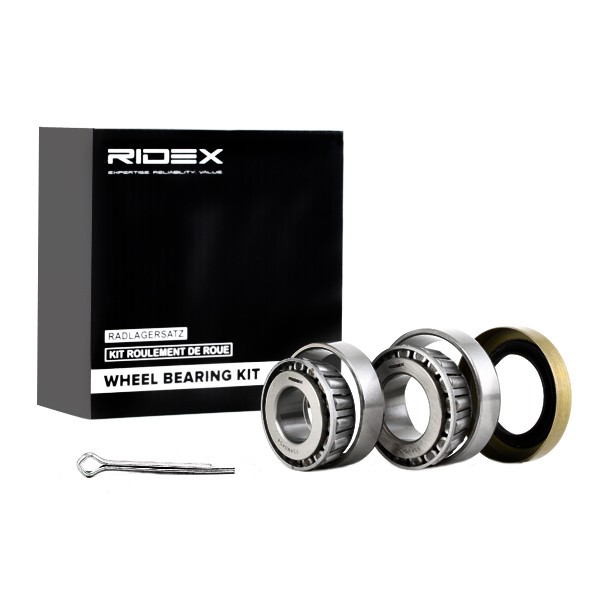 RIDEX 654W0454 Wheel bearing kit Rear Axle both sides, Front Axle, 52 mm
