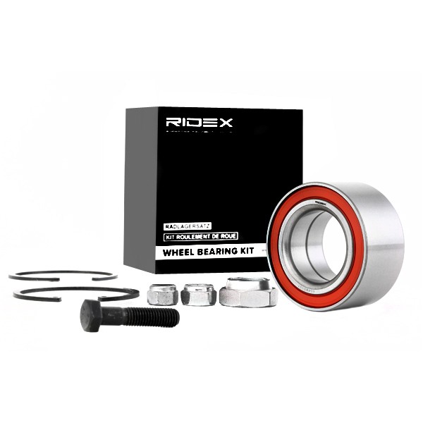 Buy Wheel bearing kit RIDEX 654W0101 - Bearings parts AUDI 200 online