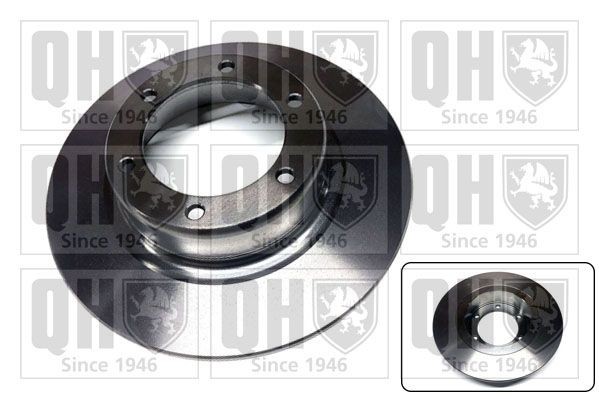 QUINTON HAZELL BDC3142 Brake disc 244x7mm, 6x108, solid