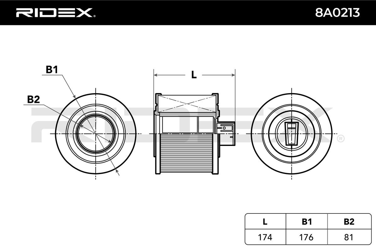 RIDEX | Filtro de aire 8A0213