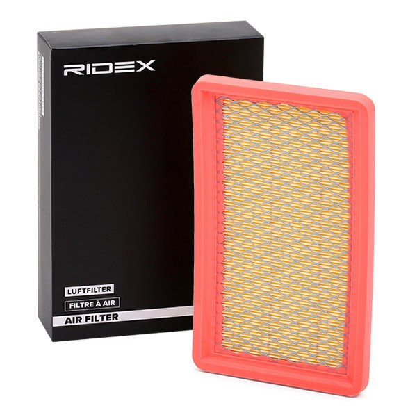 RIDEX 8A0344 Air filter 38mm, 150mm, 250,0mm, rectangular, Filter Insert