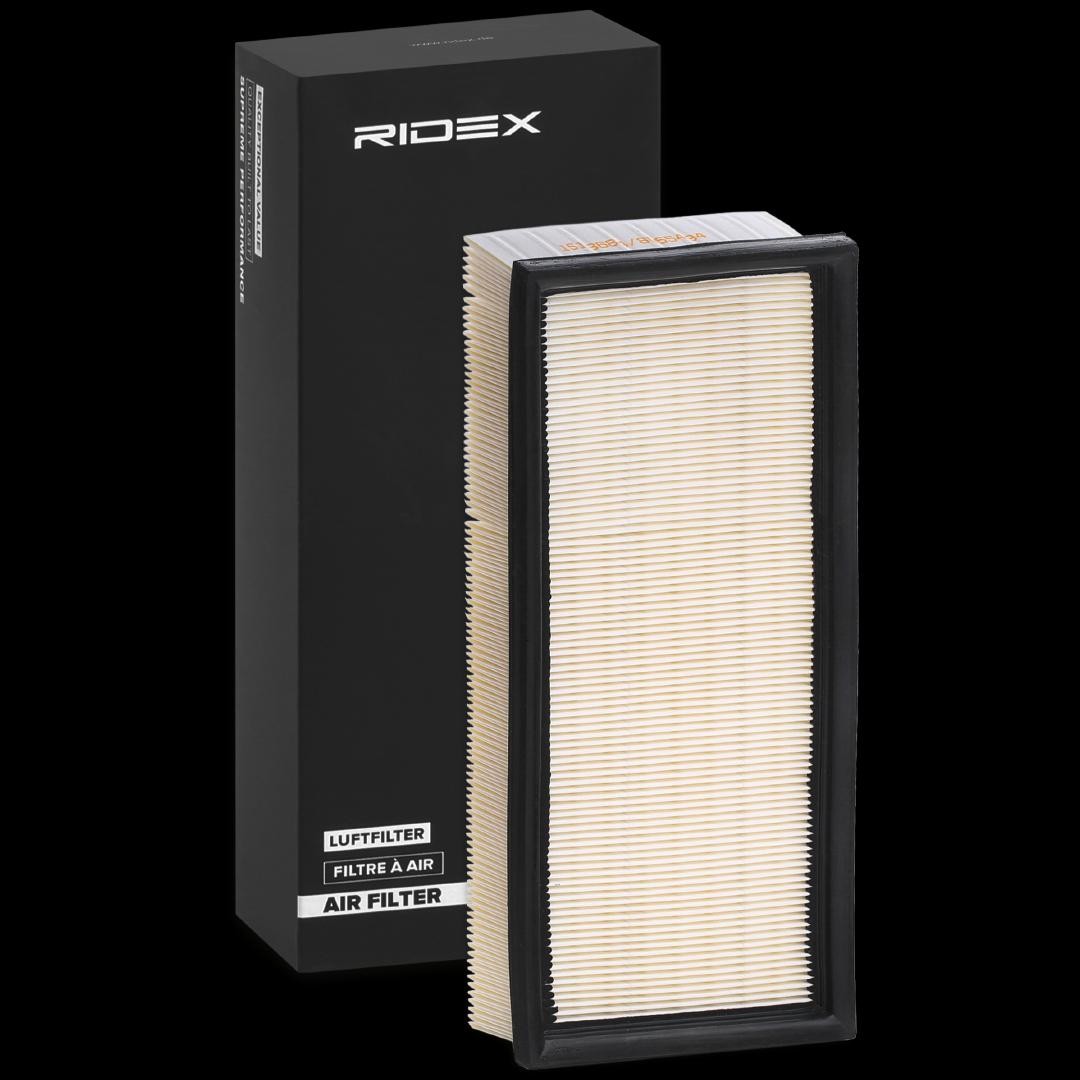 RIDEX 8A0363 Air filter 57mm, 150mm, 306mm, tetragonal, Long-life Filter, Air Recirculation Filter