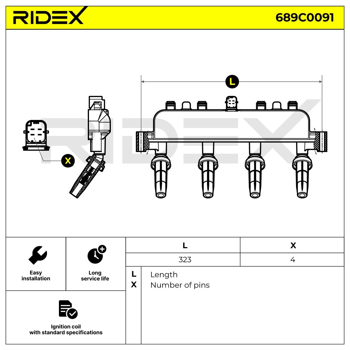 689C0091 Ignition coils RIDEX 689C0091 review and test