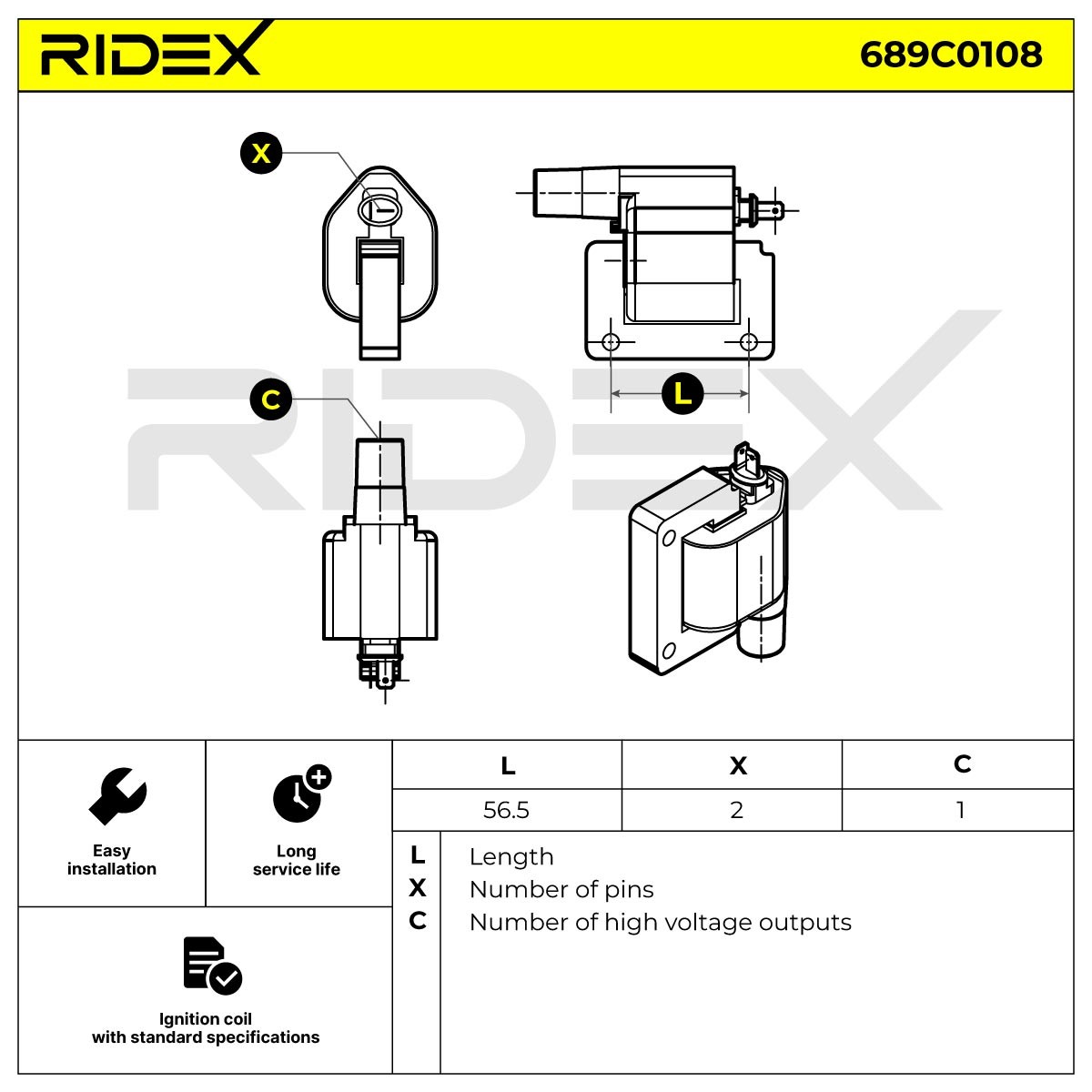 689C0108 Ignition coils RIDEX 689C0108 review and test