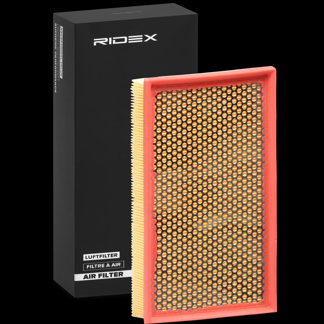 RIDEX 8A0408 Air filter 65mm, 184mm, 296mm, rectangular, Filter Insert, with pre-filter