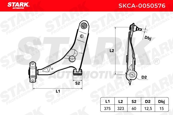 OEM-quality STARK SKCA-0050576 Suspension control arm