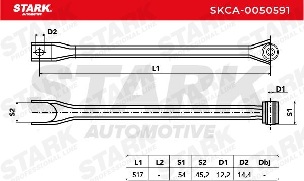OEM-quality STARK SKCA-0050591 Suspension control arm