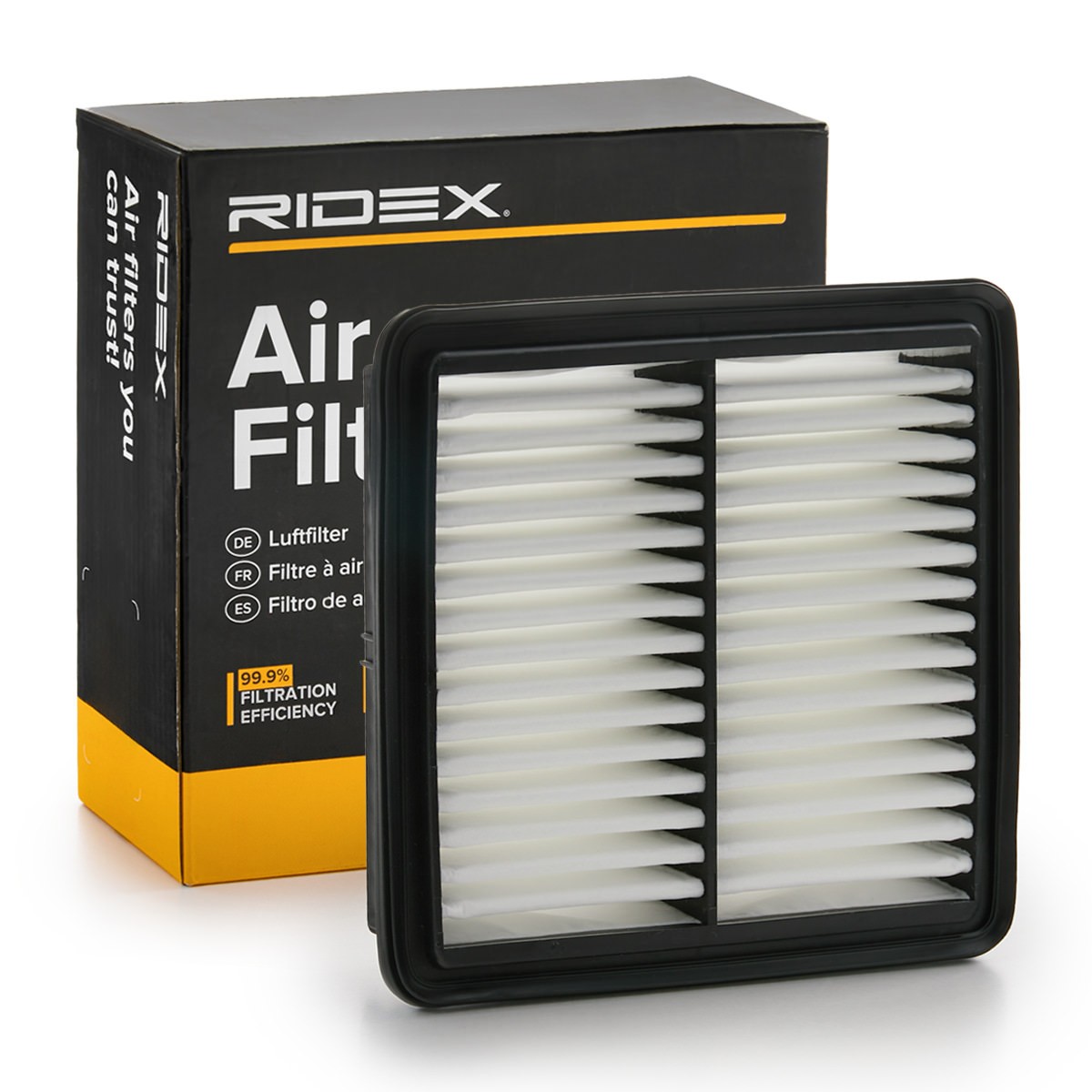 RIDEX 8A0506 Air filter 46,5mm, 191mm, 195mm
