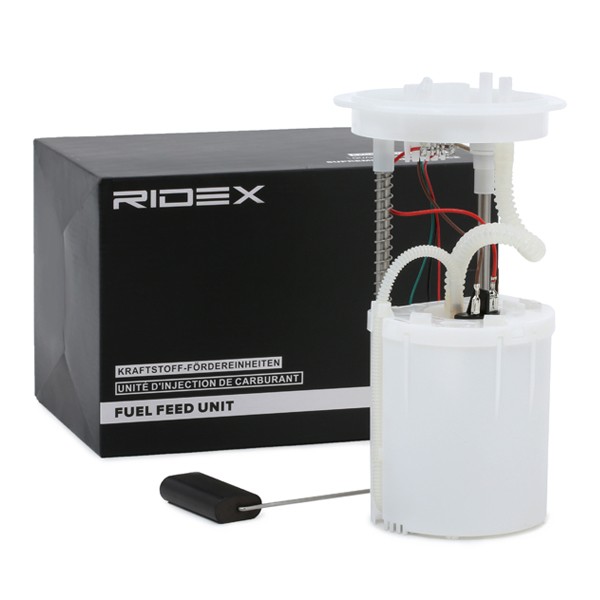 RIDEX 1382F0104 Fuel pump Golf Mk6 1.6 MultiFuel 102 hp Petrol/Ethanol 2012 price