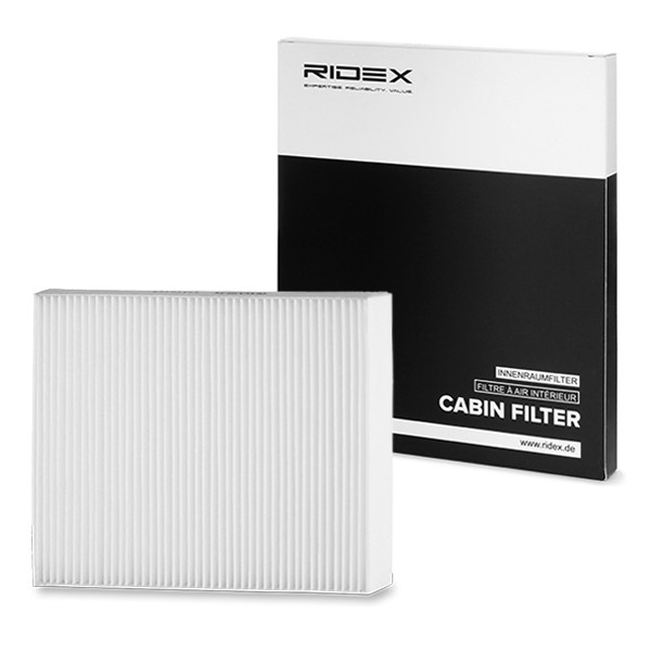 RIDEX 424I0123 Pollen filter Filter Insert, Pollen Filter, 214,8 mm x 194 mm x 29,5 mm, Paper