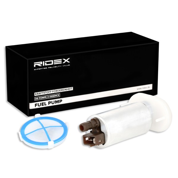 RIDEX 458F0010 Fuel pump Electric, with pre-filter