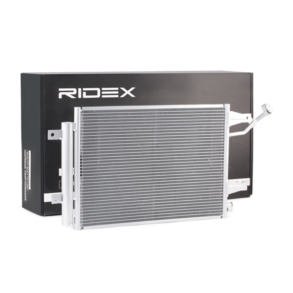 RIDEX 448C0145 Air conditioning condenser with dryer, 518x376x16, R 134a, 518mm