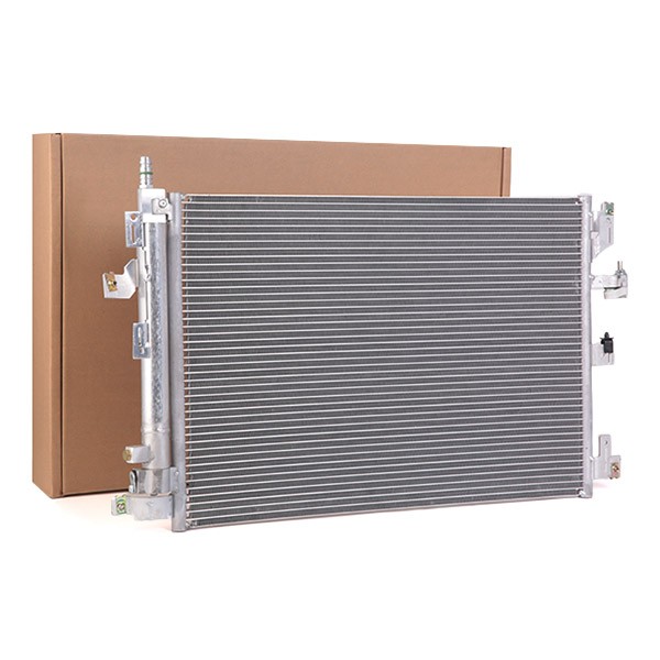 RIDEX 448C0192 Air conditioning condenser with dryer, 14,50mm, 10,30mm, R 134a, 635,00mm, 436,00mm, 20,00mm