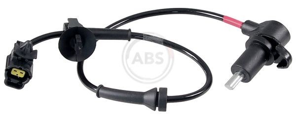 A.B.S. 30810 ABS sensor Passive sensor, 475mm, 550mm, 40mm, black