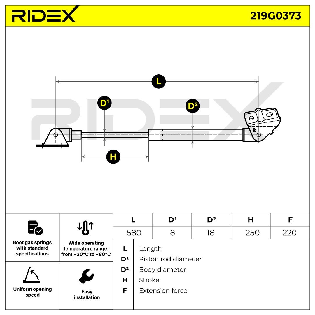 RIDEX Boot struts 219G0373 buy online