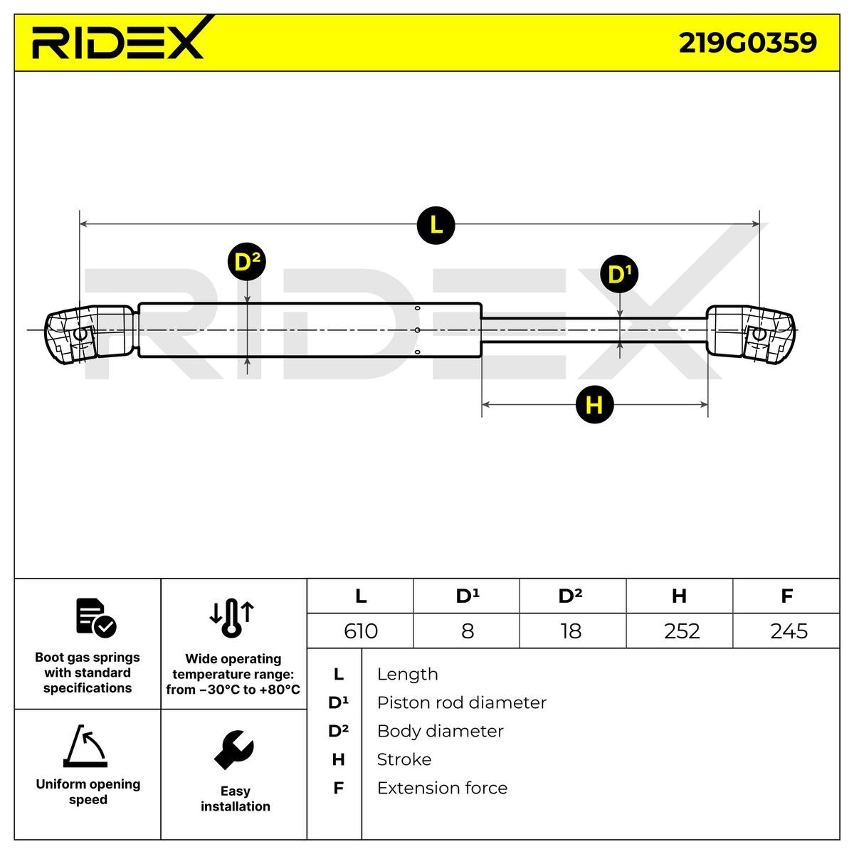 RIDEX Boot struts 219G0359 buy online