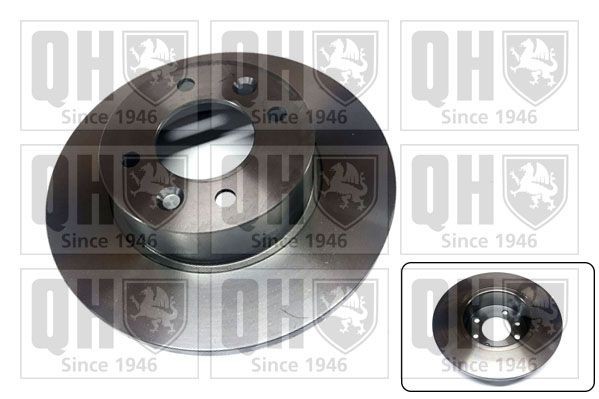 QUINTON HAZELL BDC3692 Brake disc 254x12mm, 4x100, solid