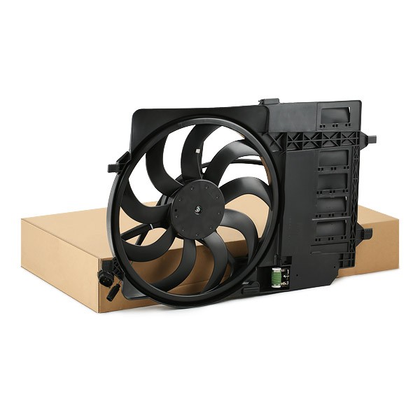 RIDEX 508R0026 Fan, radiator Ø: 400 mm, 12V, 260W, with radiator fan shroud