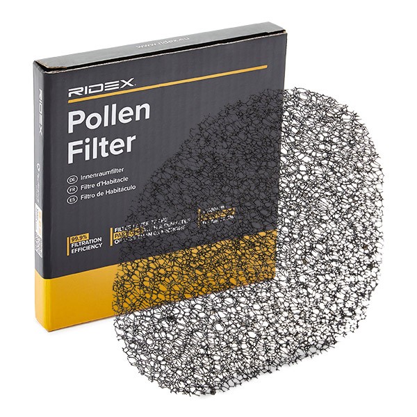 RIDEX Pollen Filter, Particulate Filter, 122 mm x 114 mm x 10 mm Width: 114mm, Height: 10mm, Length: 122mm Cabin filter 424I0312 buy