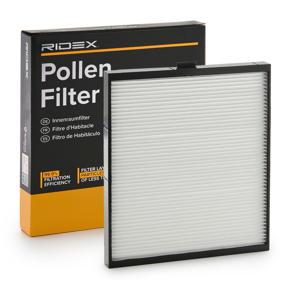 RIDEX 424I0165 Pollen filter Particulate Filter, 267 mm x 222 mm x 21 mm