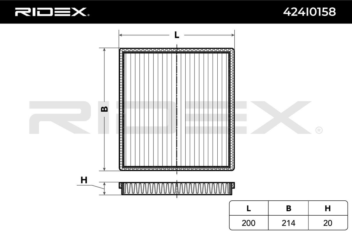 424I0158 AC filter RIDEX 424I0158 review and test
