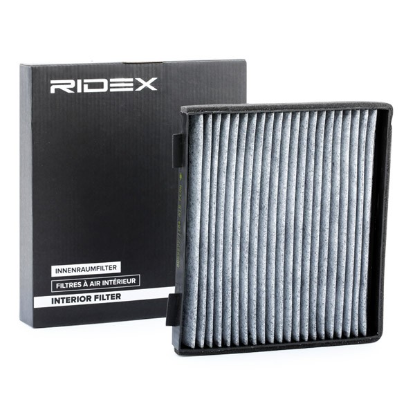 RIDEX Activated Carbon Filter x 230 mm x 20 mm Width: 230mm, Height: 20mm Cabin filter 424I0297 buy