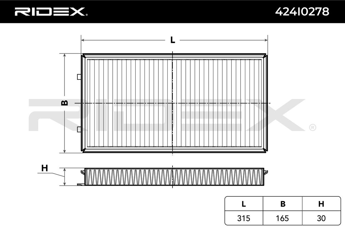 RIDEX Air conditioning filter 424I0278