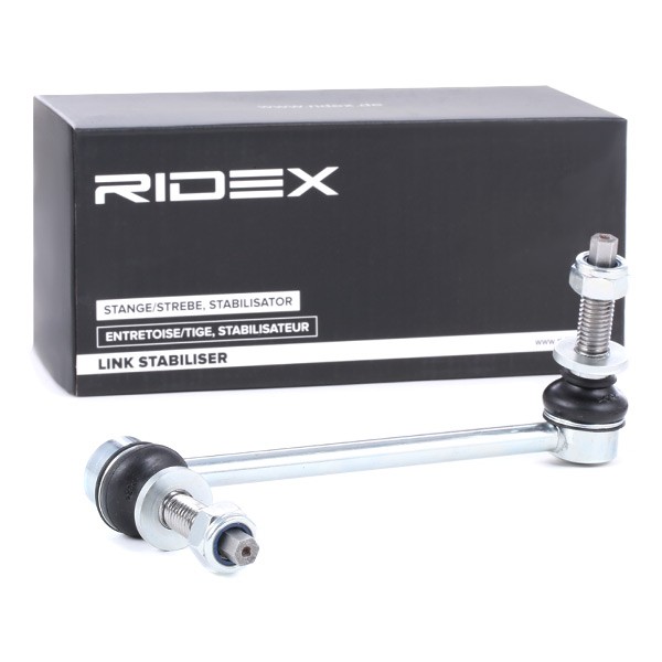 RIDEX 3229S0283 Anti-roll bar link Front Axle, 213mm, with nut