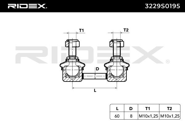 OEM-quality RIDEX 3229S0195 Link rod