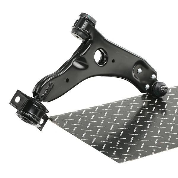 RIDEX 273C0023 Suspension arm with ball joint, with rubber mount, Front Axle, Lower, Right, Control Arm, Sheet Steel