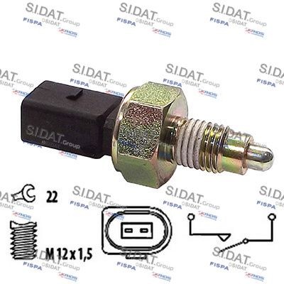 SIDAT 3.234166 Reverse light switch 02K 945 415 E